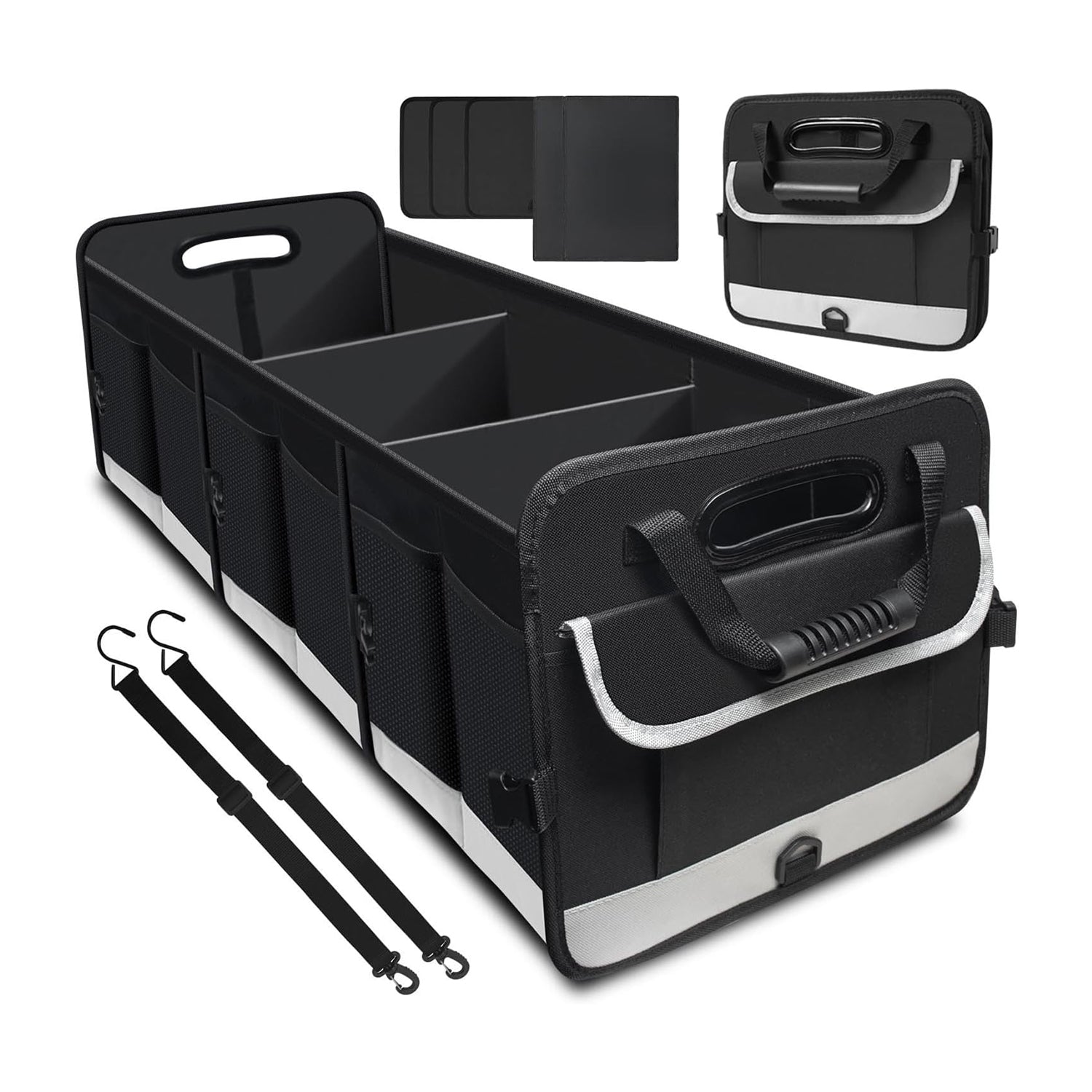 Halfords Car Boot Organiser - Heavy Duty Foldable Tidy Pocket Storage ...