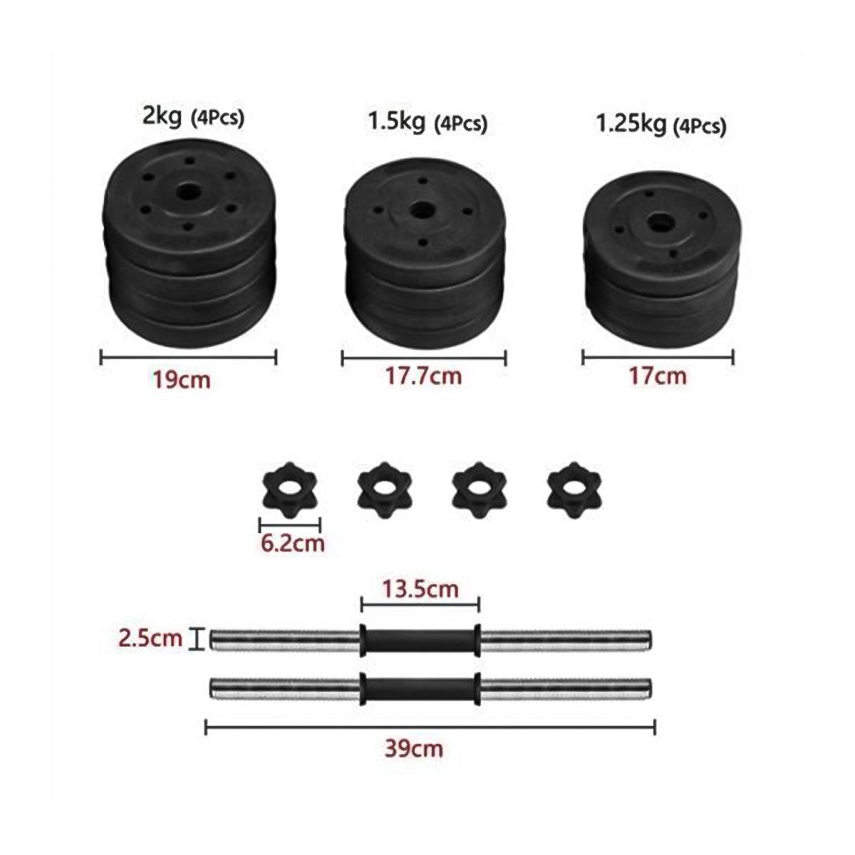 Dumbbells and Barbell Set