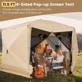 6-Sided Camping Gazebo