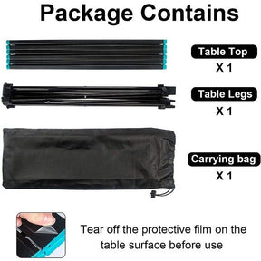 Folding Camping Tables with Carry Bag Portable Garden Picnic BBQ Beach Fishing