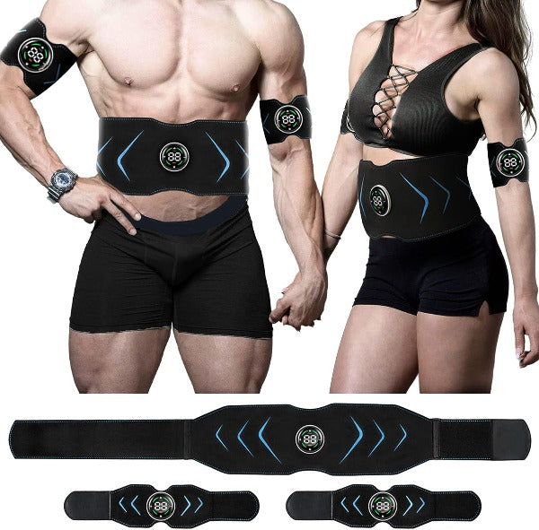 Best Abs Stimulator Rechargeable EMS Abdominal Muscle Toner Belt Maskura Get Trendy Get Fit