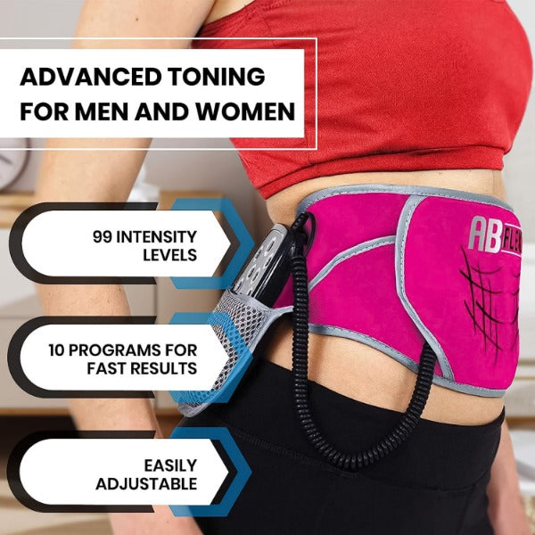 Stomach Toner Belt Ab Toning Belt Ab Stimulator for Toned Stomach Maskura Get Trendy Get Fit