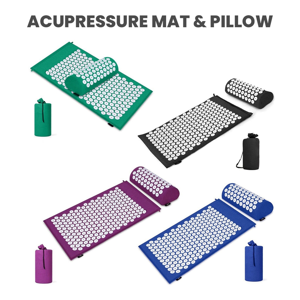 Spiky Mat for Back Pain - Acupuncture Massage Mat Set