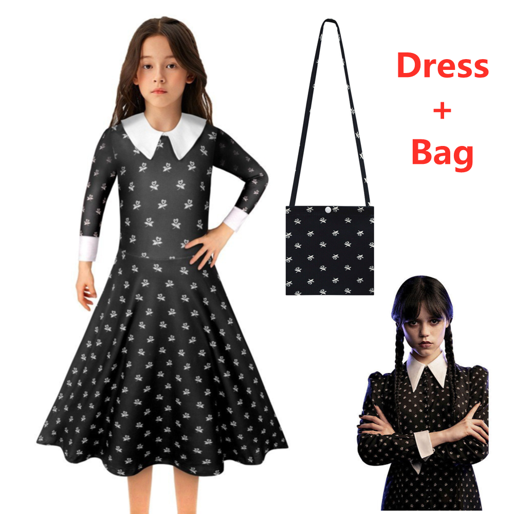 Addams Costume with Bag