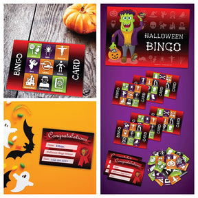 Bingo Halloween Party Games Card