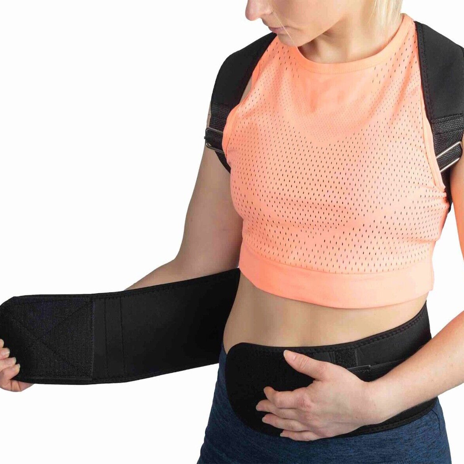 Medical elastic back brace for upper and lower spine. Comfort - Tonus Elast