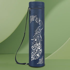 Blue yoga mat bag