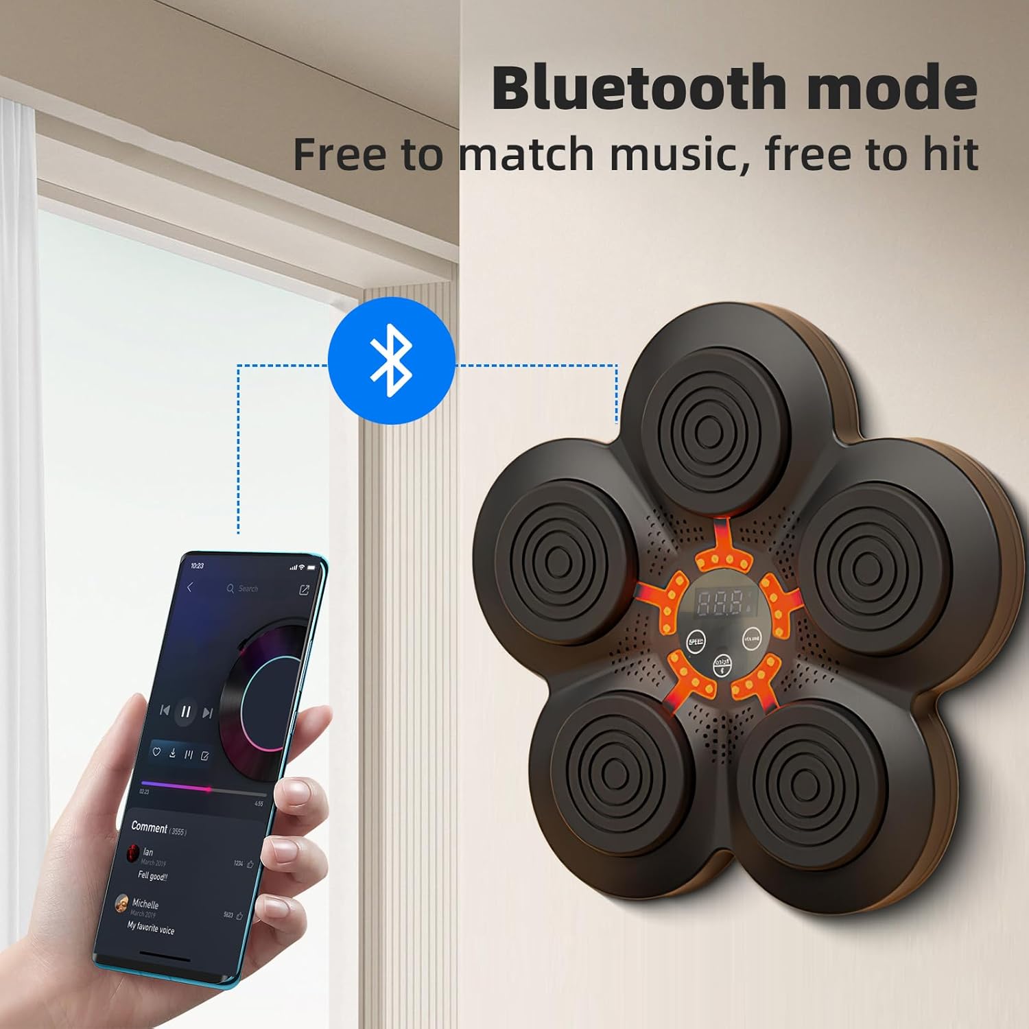 Bluetooth music punch machine