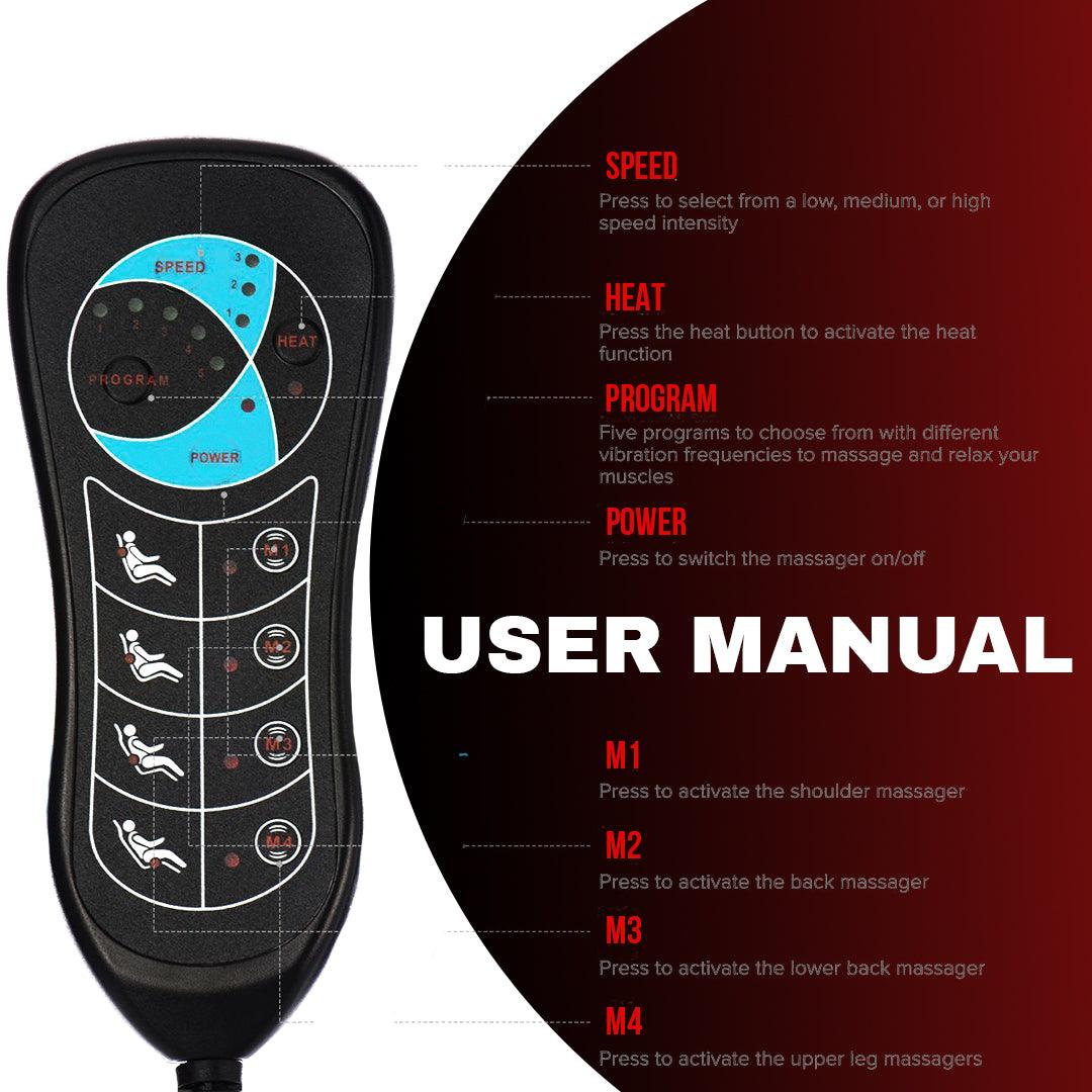 	 heated car seat massager