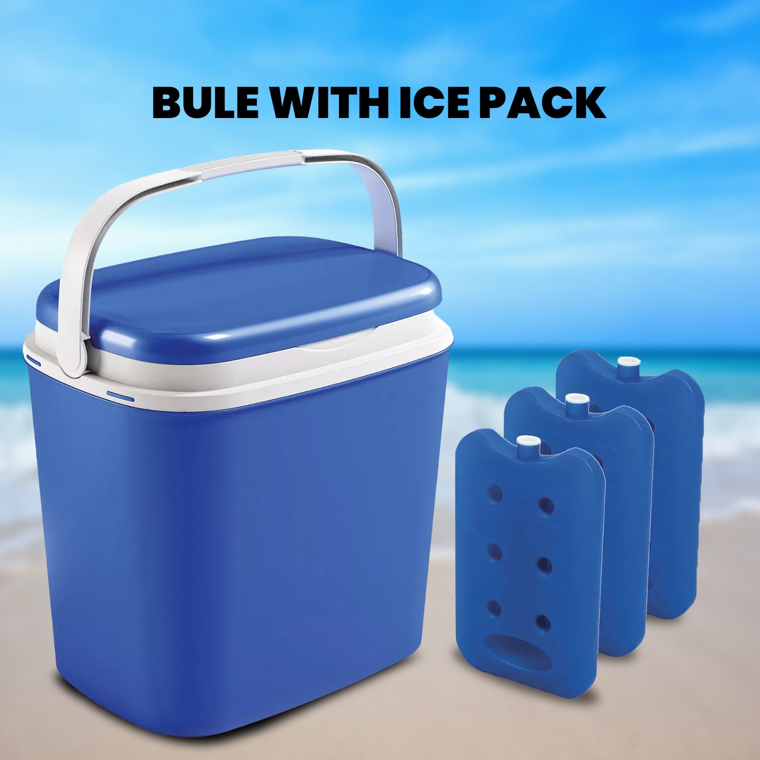 Cooler box with ice pack