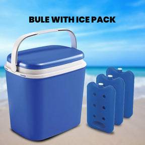 Cooler box with ice pack