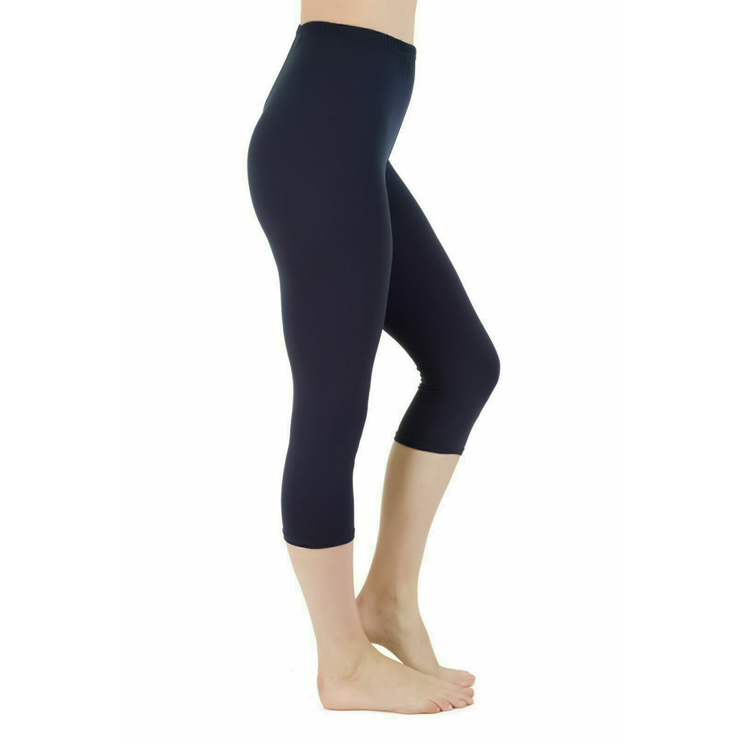 Gym Leggings for Ladies - Womens 3/4 Length Cropped Leggings