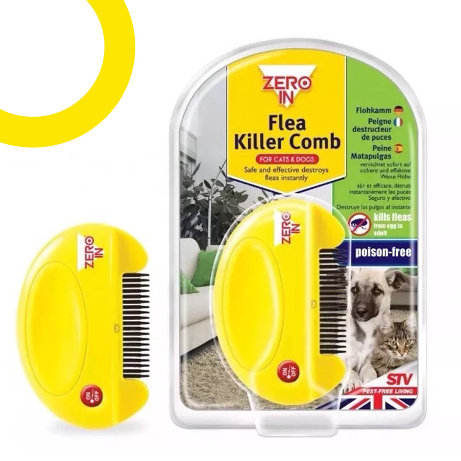 Electric Flea Combs Flea Killer Comb for Pet No Chemical Comb UK Maskura Get Trendy Get Fit