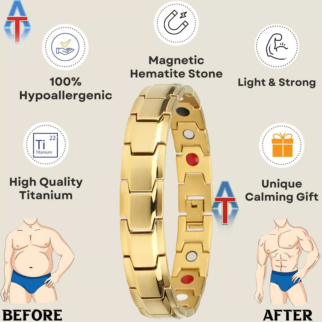 Gold Magnetic Bracelet