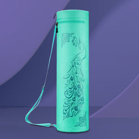 Green yoga mat bag