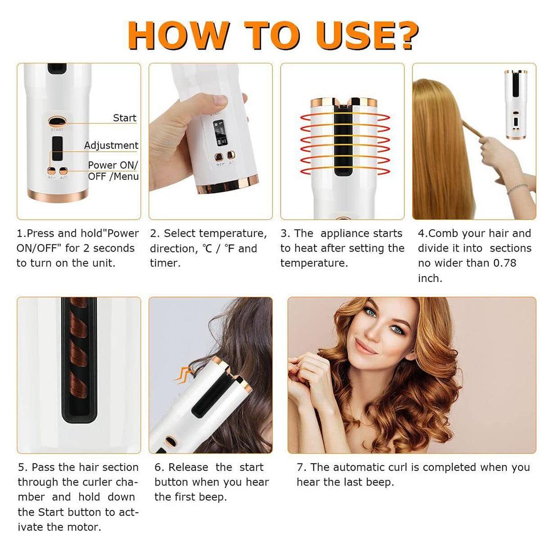 Cordless Curler for Hair