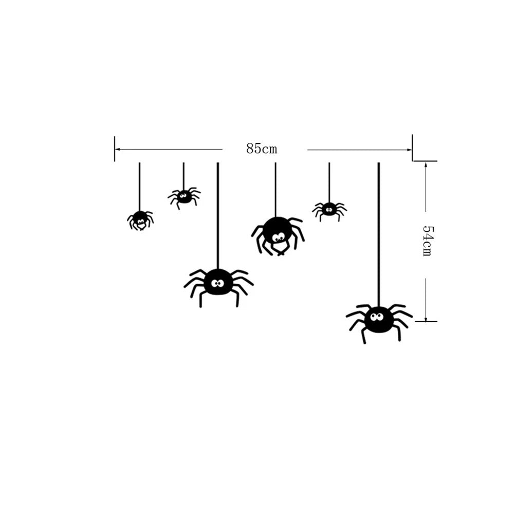 Halloween Spiders On Wall