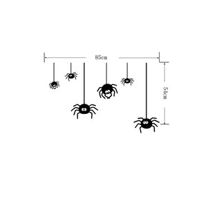 Halloween Spiders On Wall