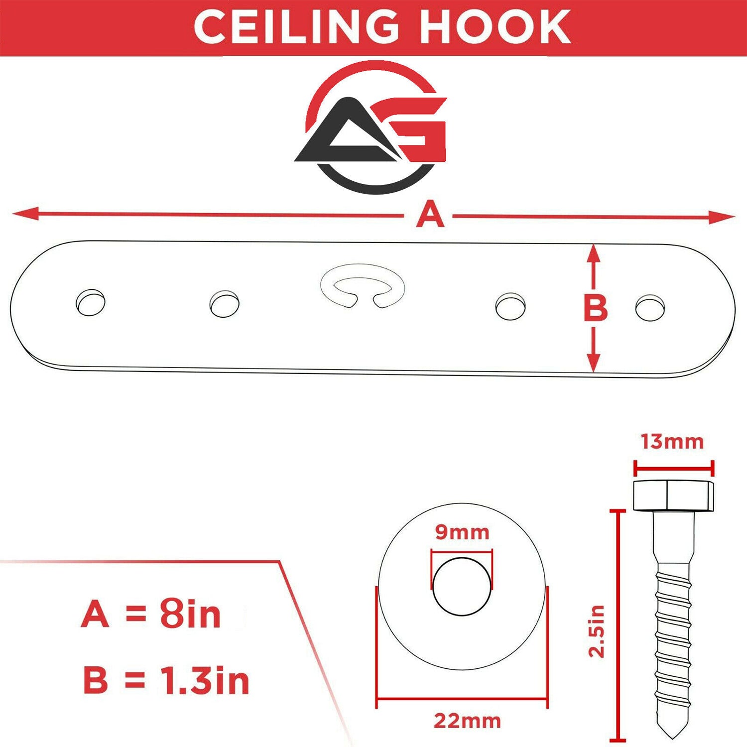 Punch Bag Ceiling Hook