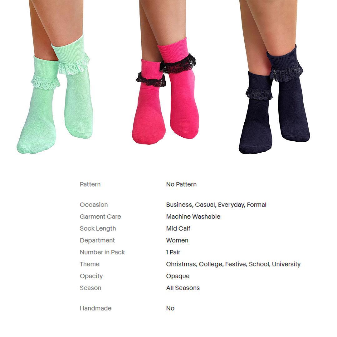 Womens Lace Socks