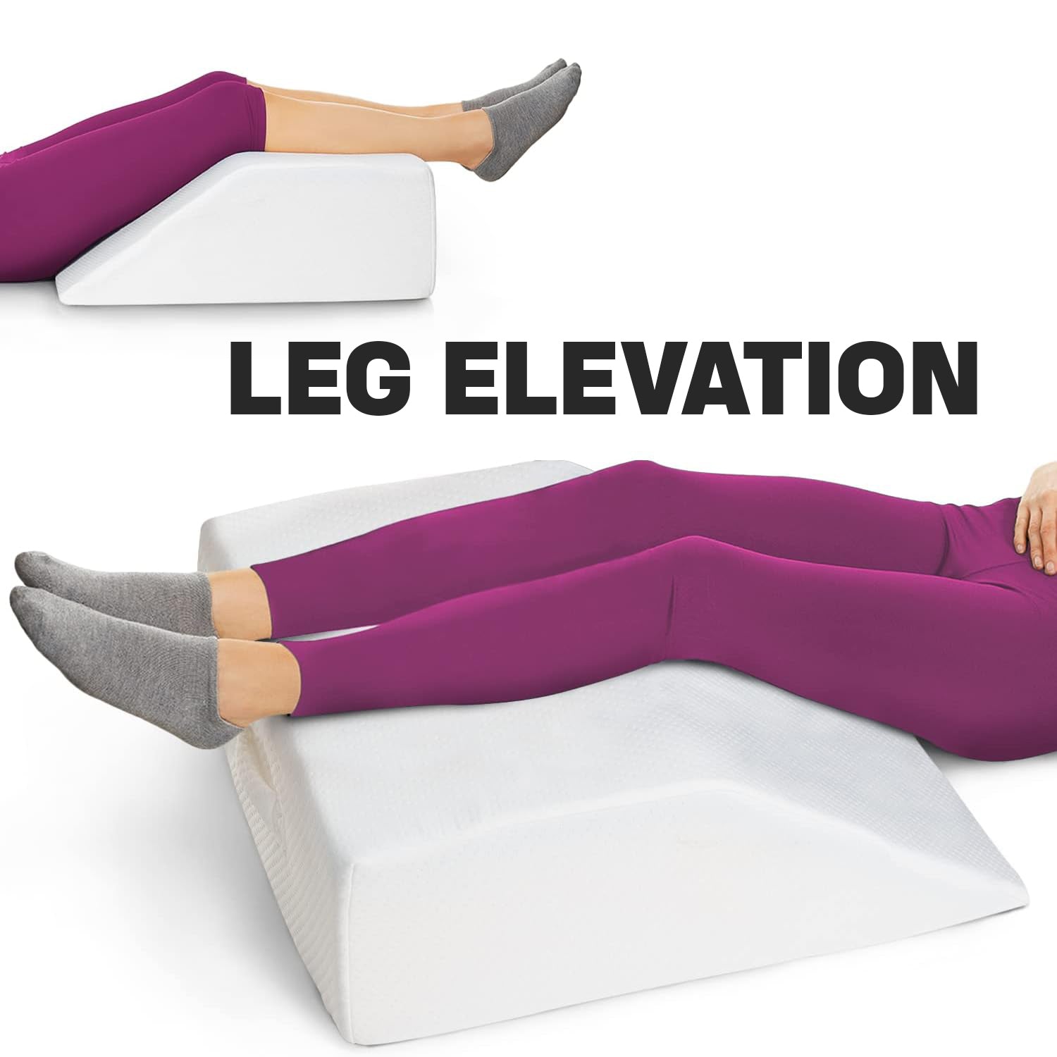 1pc Leg Elevation Pillow, Inflatable Wedge Comfort Leg Pillows For  Sleeping, Improve Circulataion And Reduce Swelling, Suitable For Improving  Sleep Qu