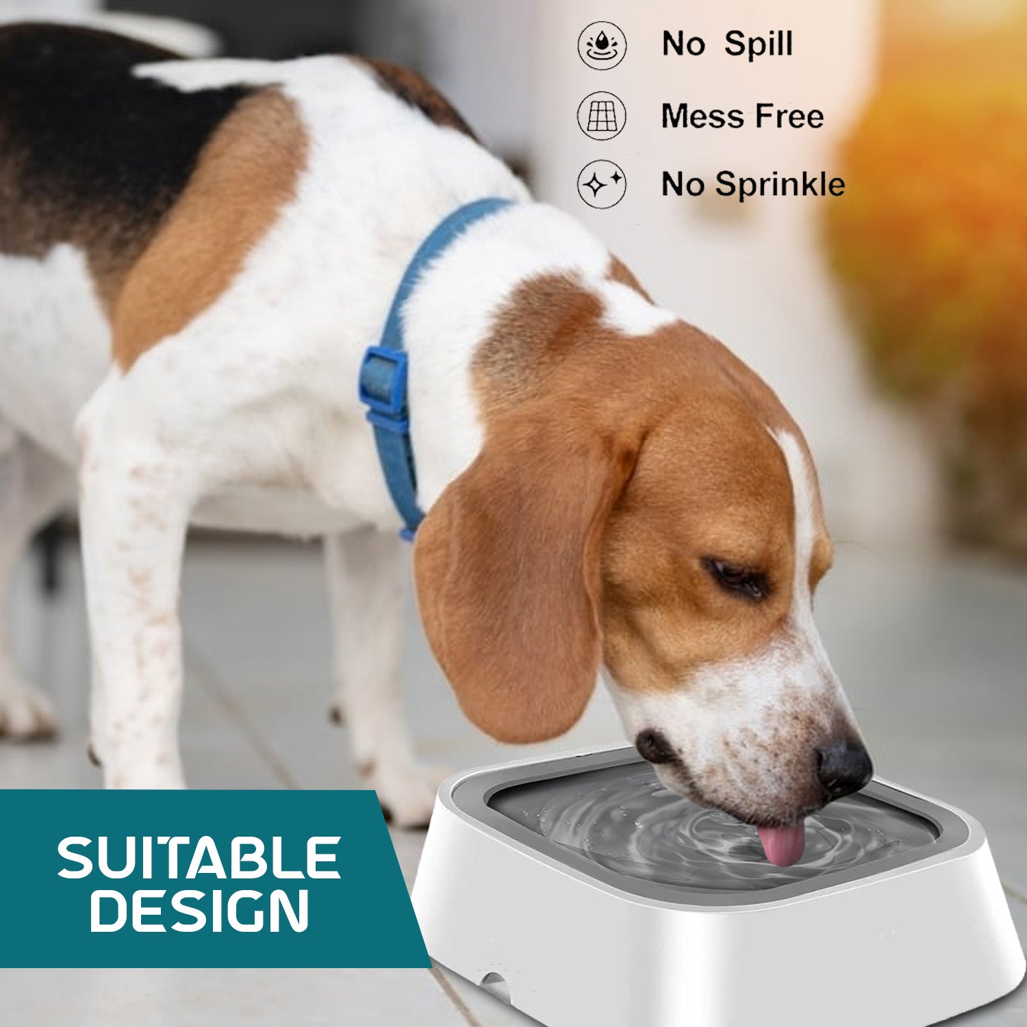 Non Spill Dog Water Bowls 4.5L Pet Water Bowl Splash Proof Dispenser Maskura Get Trendy Get Fit