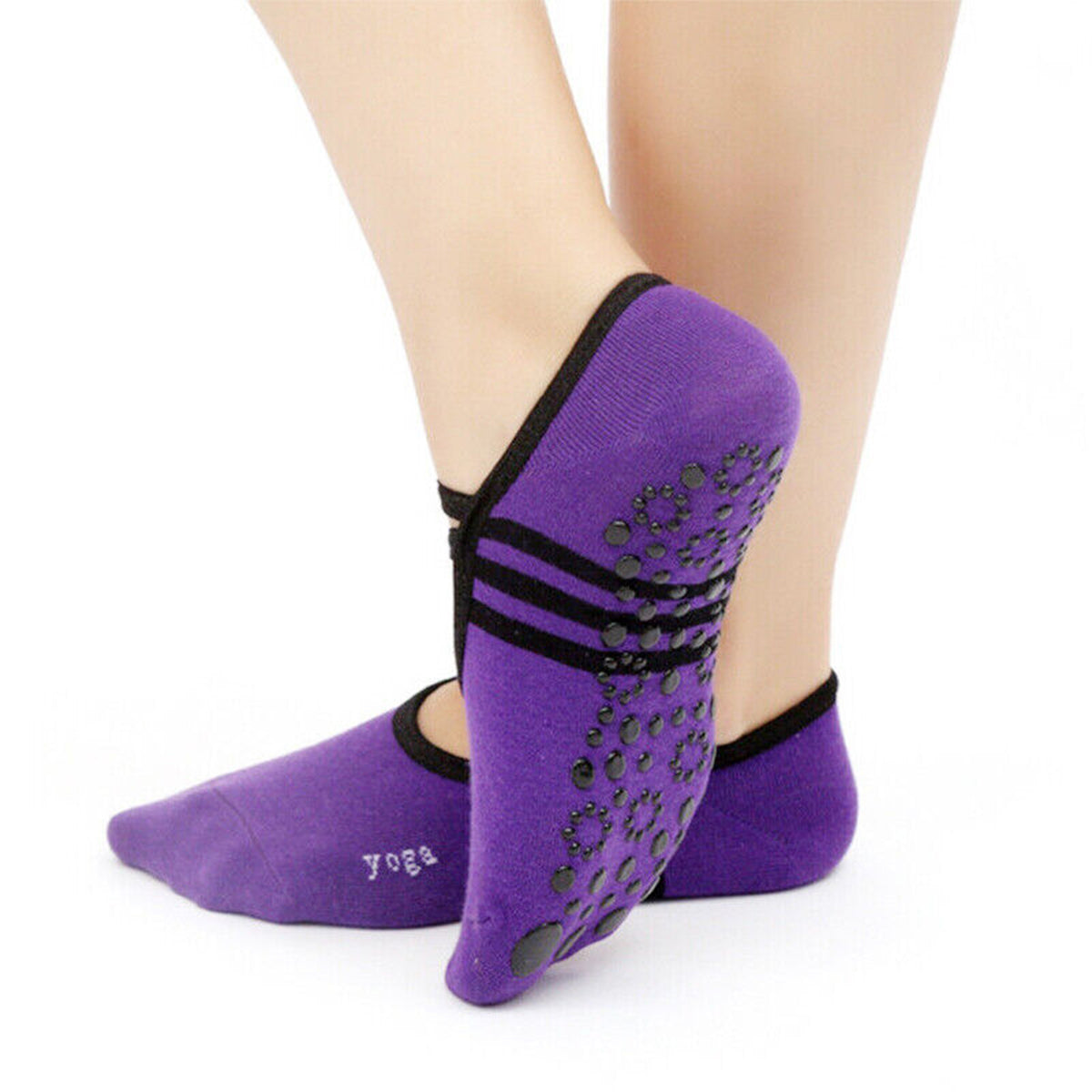 Hot Selling Striped Yoga Socks Silicone Non-slip Dance Sports