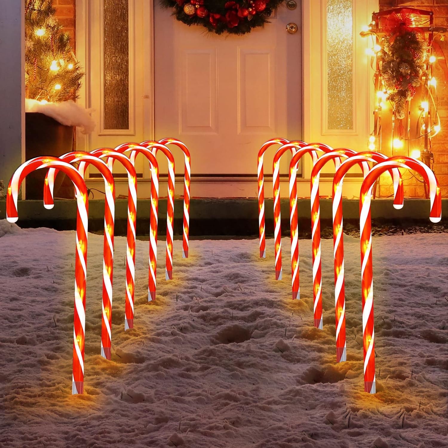 Outdoor Candy Cane Lights