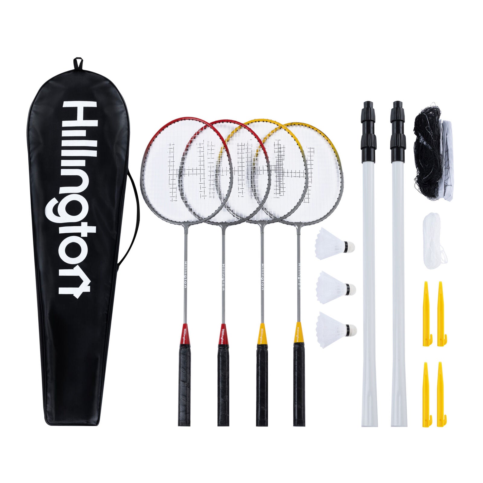 Badminton Sets for Garden - 4 Player Racket Poles Net Bag | Shop Now ...