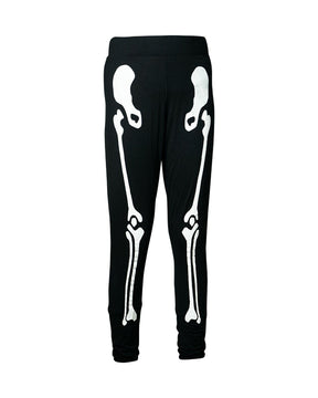 Skeleton printed Halloween leggings