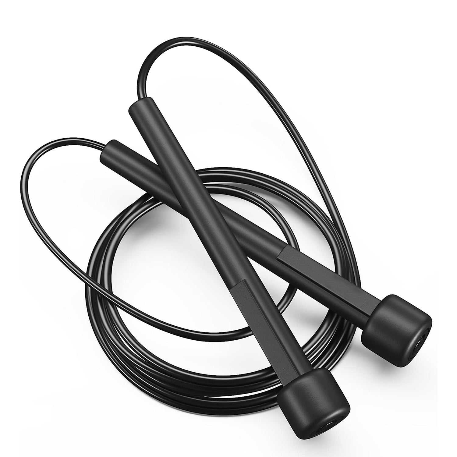  STARFIT Lightweight Jump Rope with Plastic Handles for Fitness  and Exercise - Adjustable - Tangle-Free Skipping Rope for Crossfit, Gym,  Cardio and Endurance Training, Workout (Black) : Sports & Outdoors