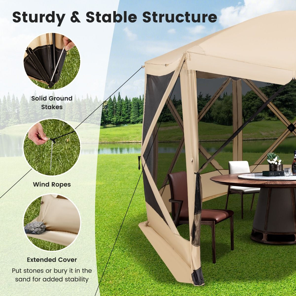  Tent with Portable Carrying Bag