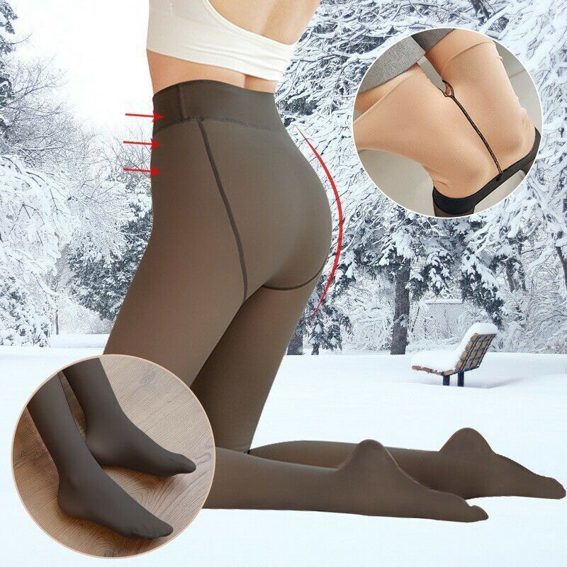 Winter Warm Pantyhose Natural Skin Color Leggings Slim Stretchy Tights For  Women Outdoor New