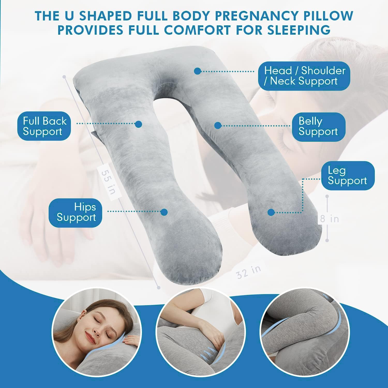 U Shape Maternity Pillow