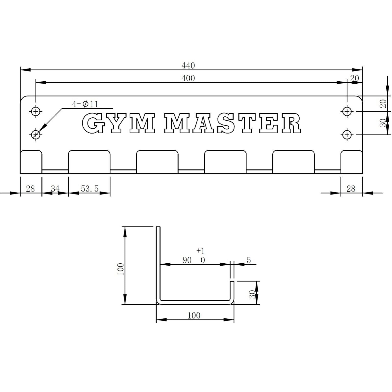 Wall Mounted Barbell Holder