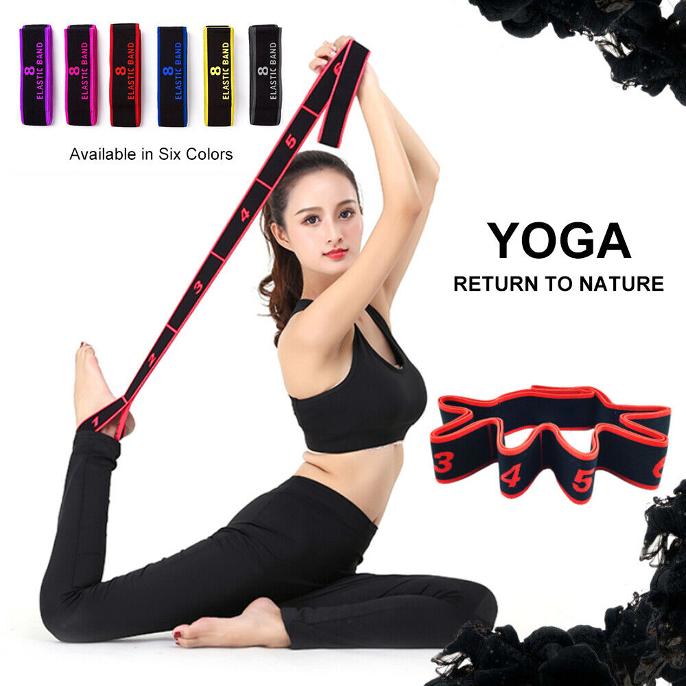 1pc Multi-loop Yoga Stretching Strap, Shoulder Open Belt, Back