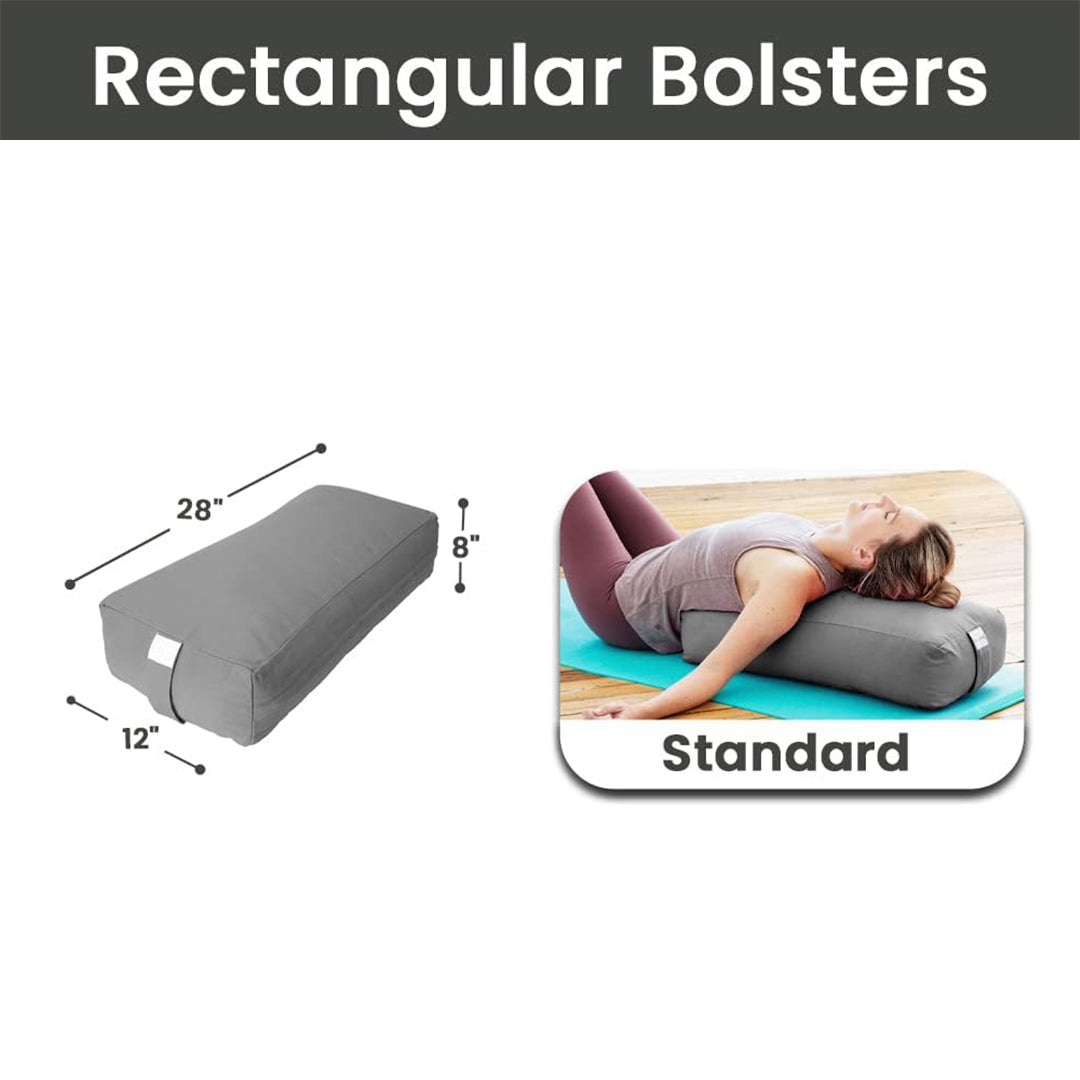 Yoga Bolster Meditation Pillow - Rectangular - 28 x 12 x 8, bolster yoga 