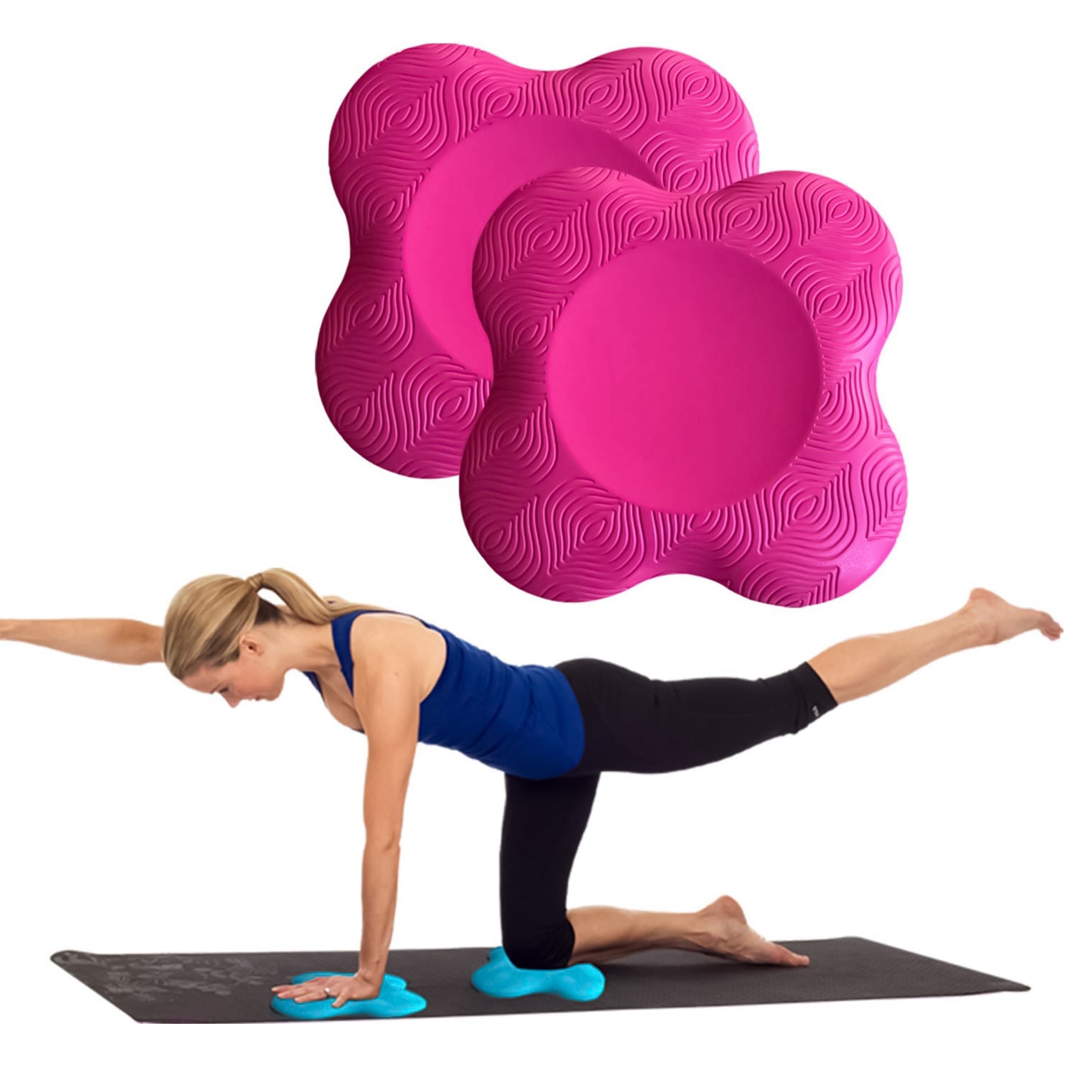 Yoga Knee Pads, Yoga Knee Pad Cushion, Yoga Pad For Knees, Hands, Wrists  And Elbows(2pcs, Purple)