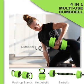 adjustable dumbbells and barbell set