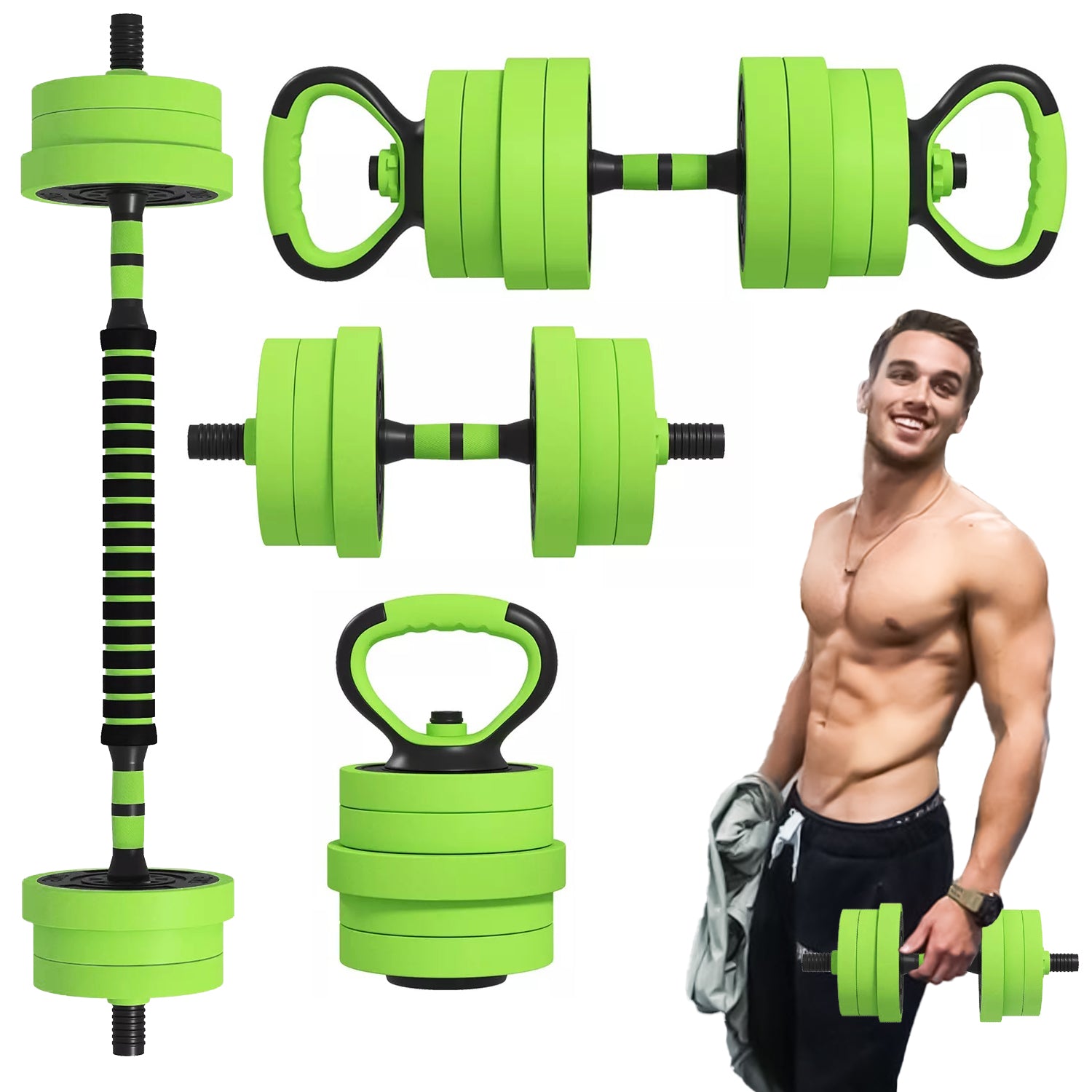 adjustable weight dumbbells set