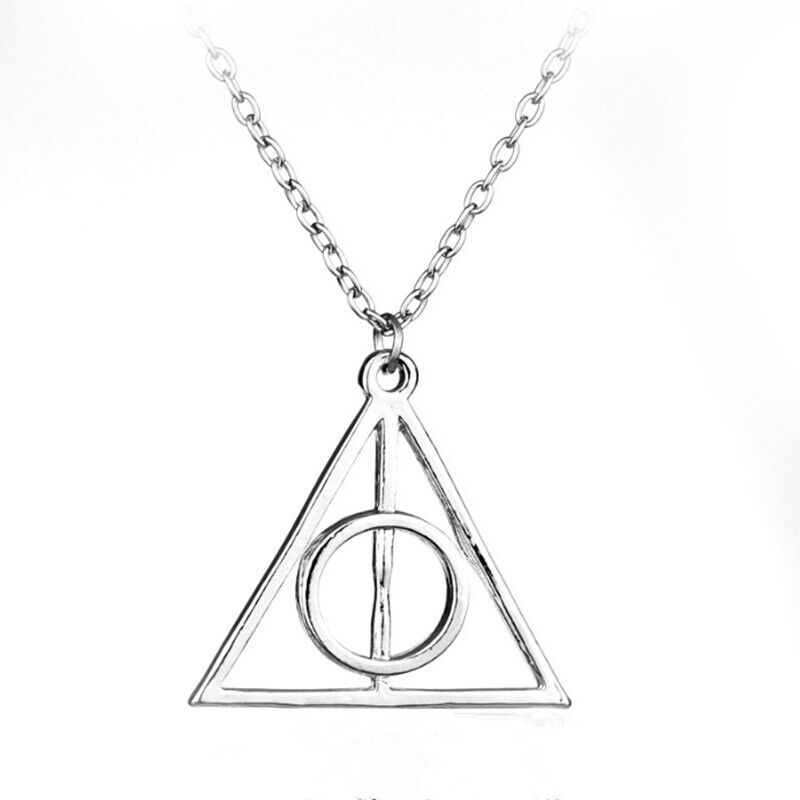 deathly hallows Necklace silver