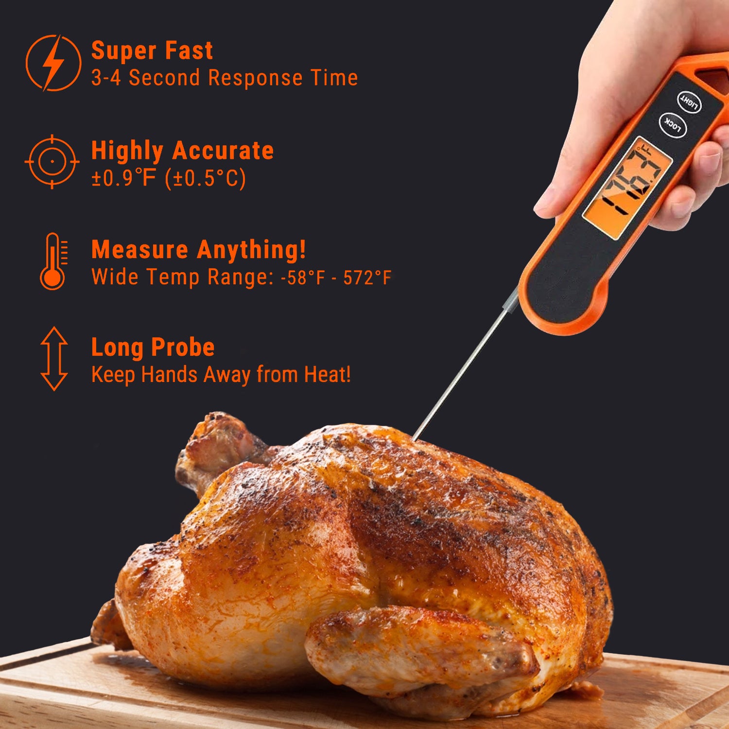 digital thermometer for cooking 