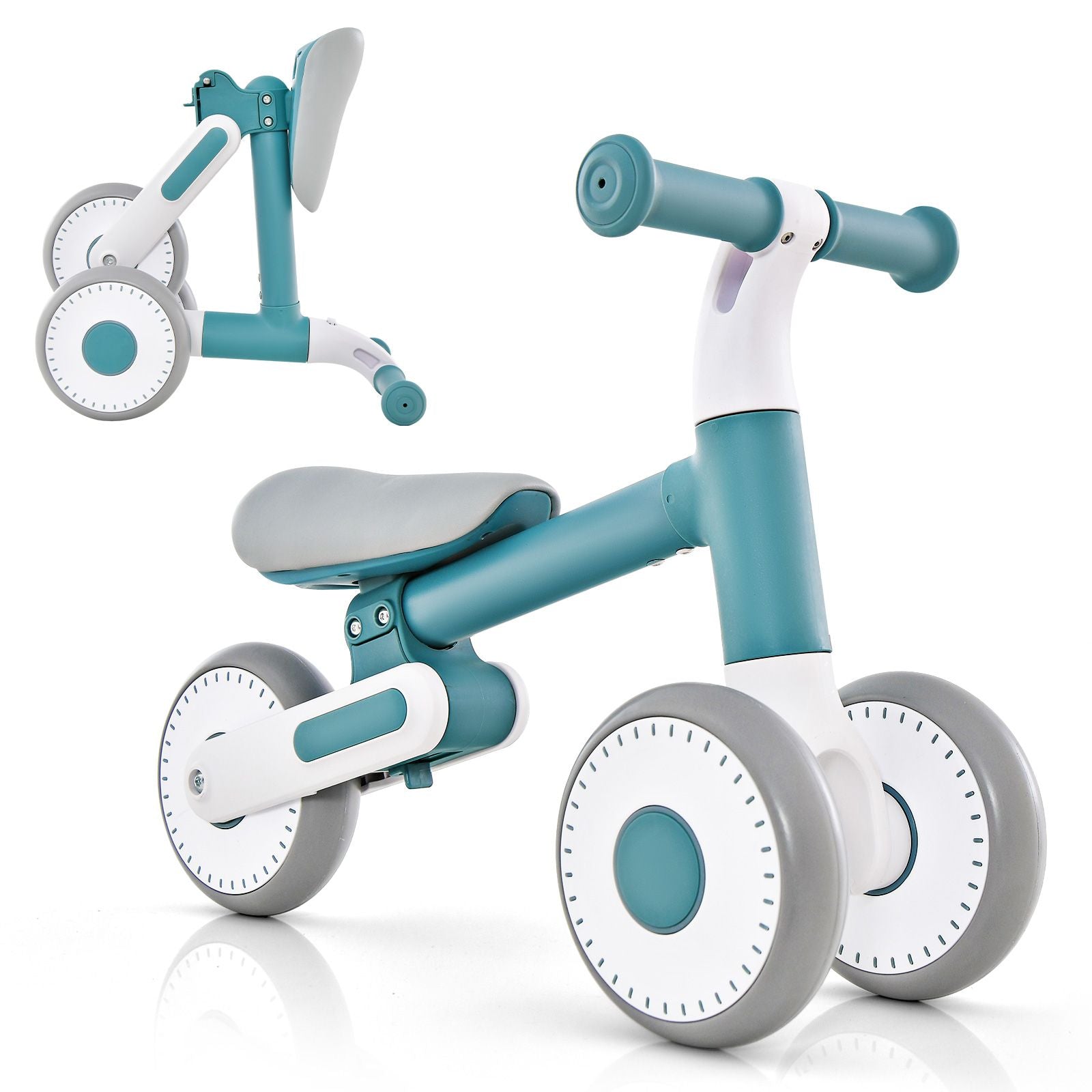 Baby Balance Bike Toddler Walker Training Bicycle with Adjustable Seat