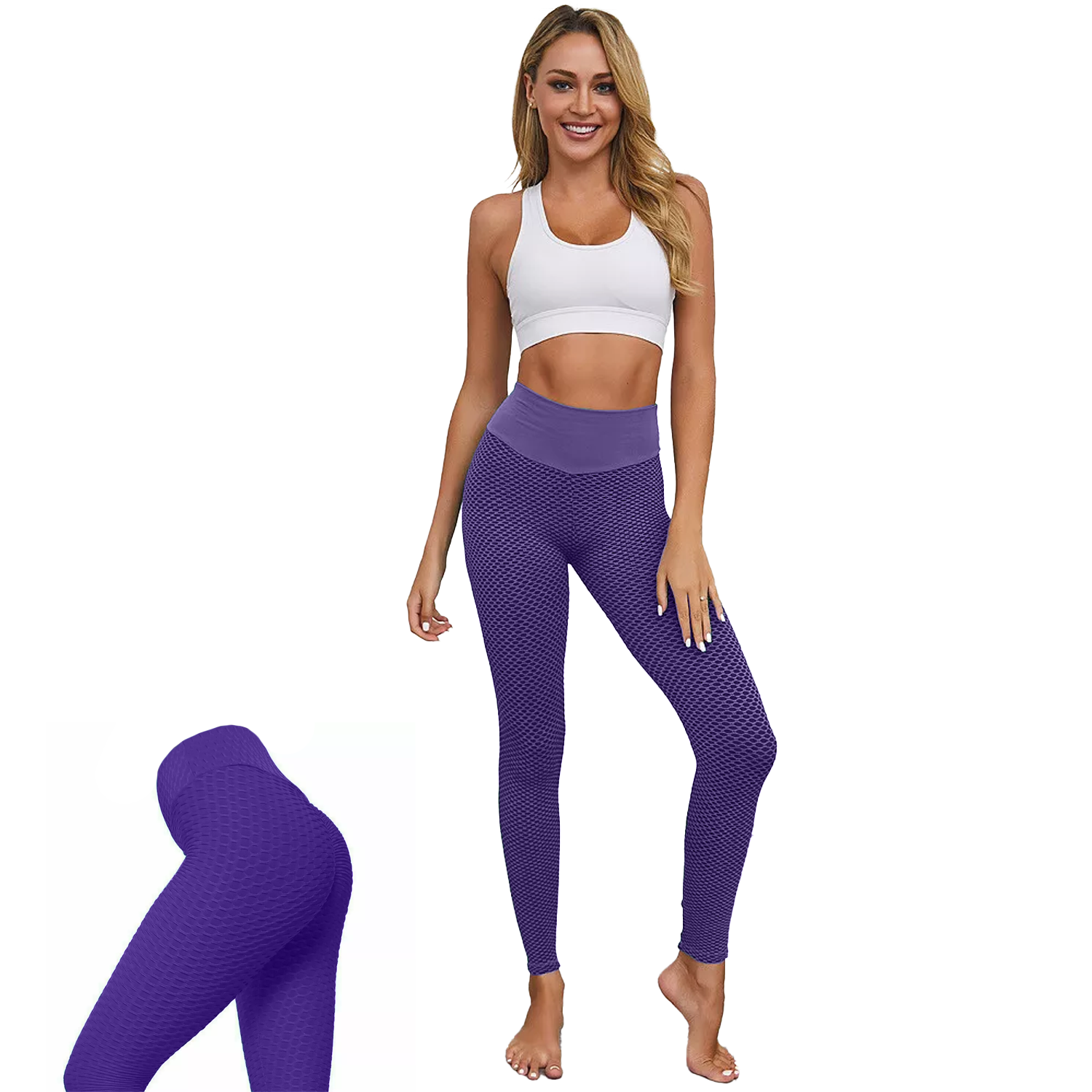 Anti Cellulite Leggings- Purple