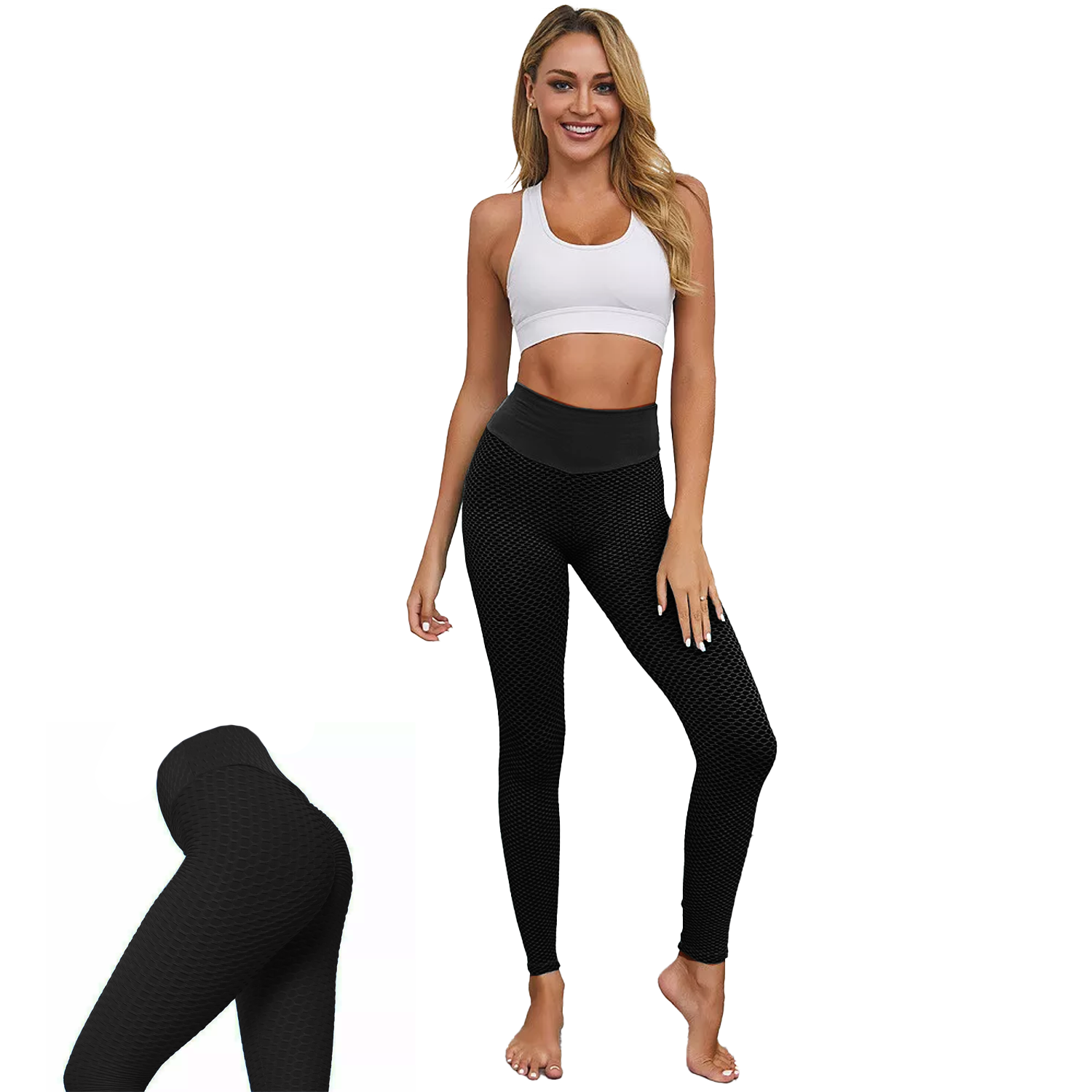 Anti Cellulite Leggings- Black