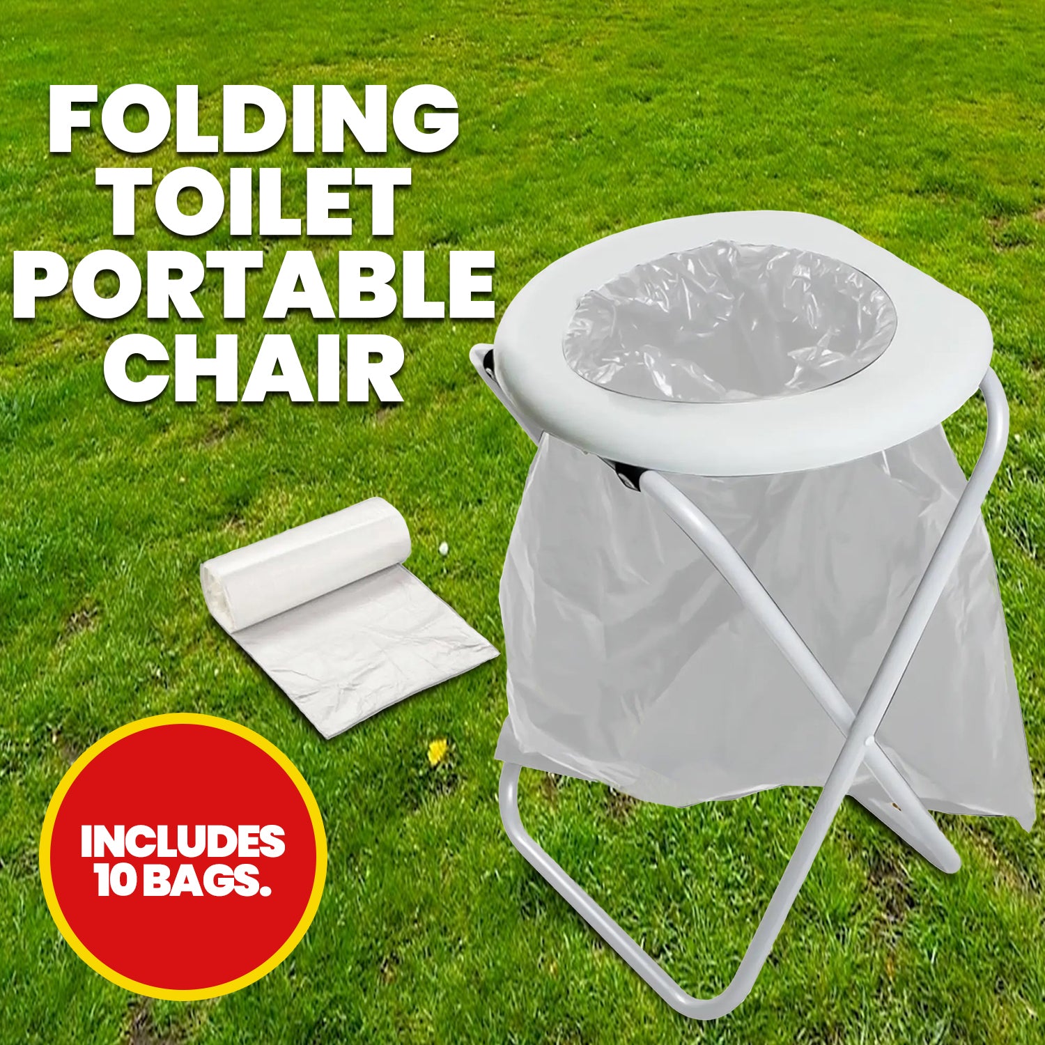 foldable commode chair