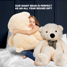 life-size stuffed bear