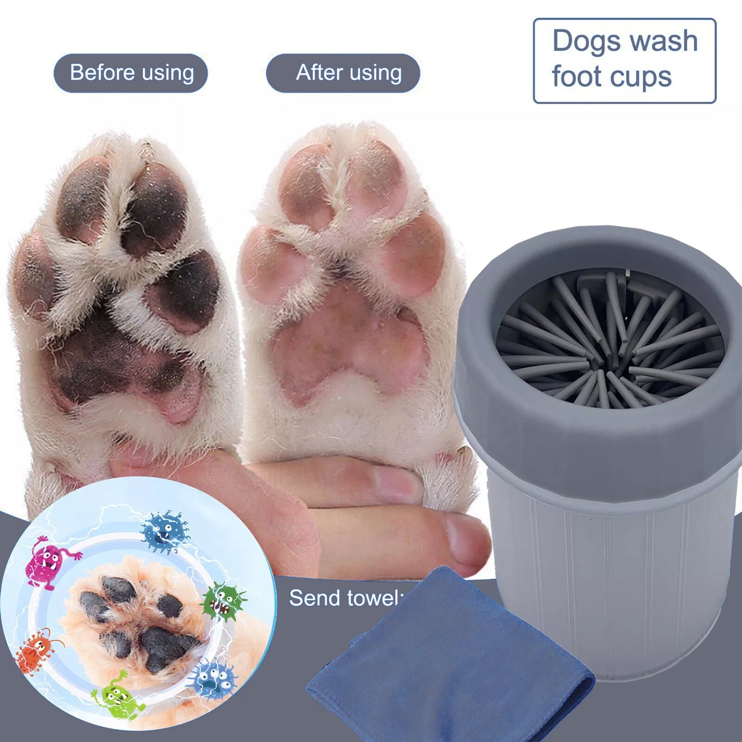 pet foot washer cup