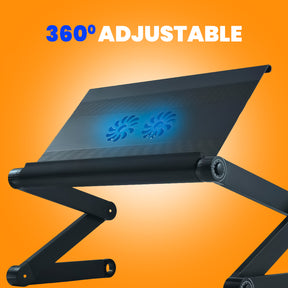 portable laptop stand with fan