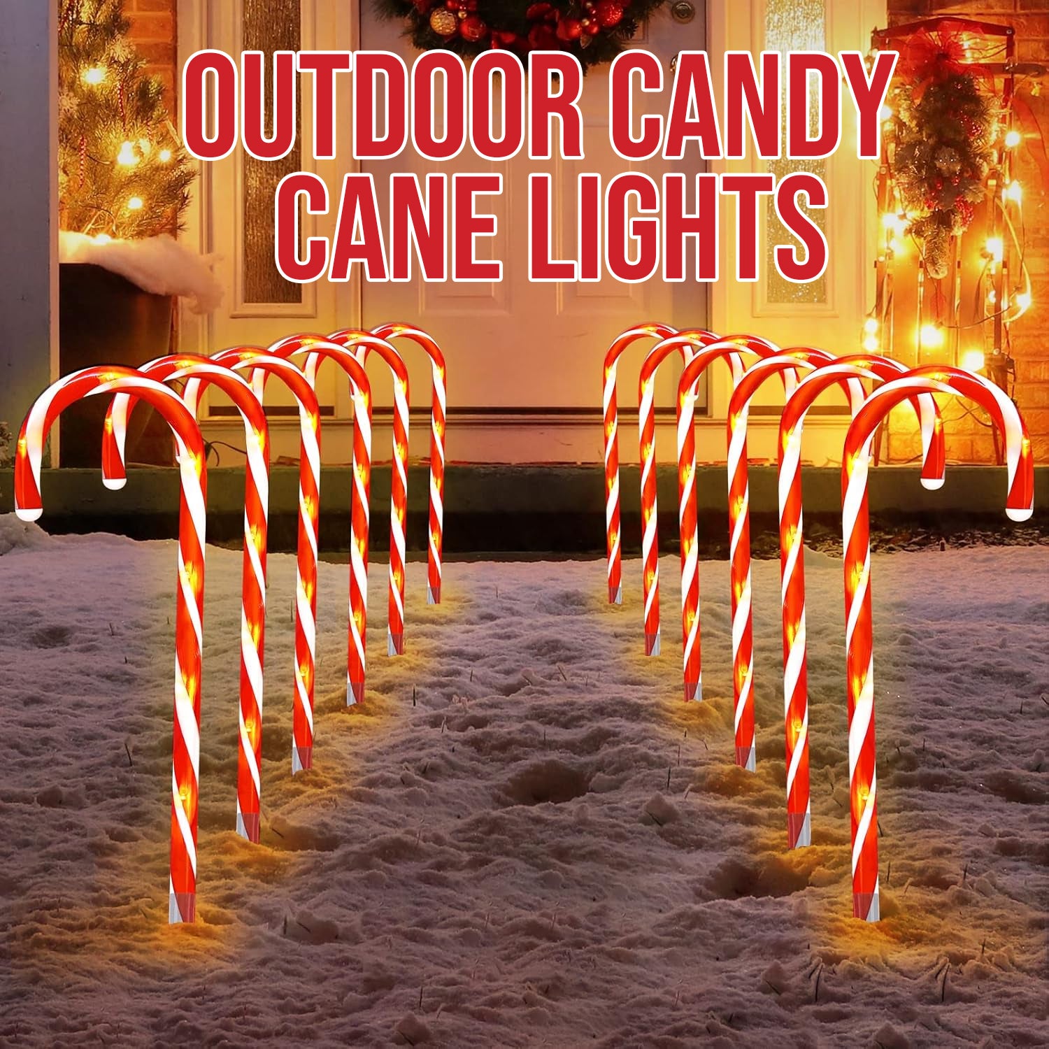 Christmas Candy Cane lights